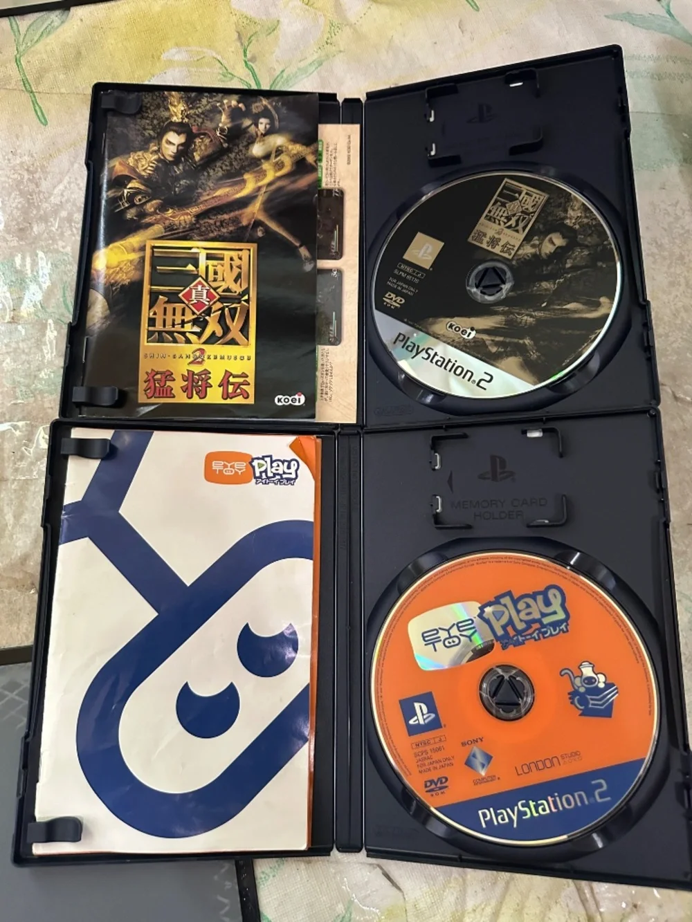 Shin Sangoku Musou 2 & EYETOY PLAY 1 Sony PS2 Games Playstation 2